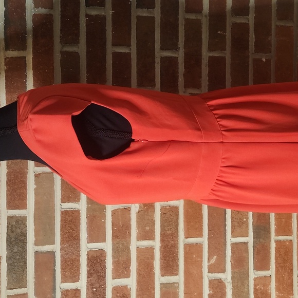 J. Crew Orange cap sleeve dress, size 8 - Picture 4 of 8